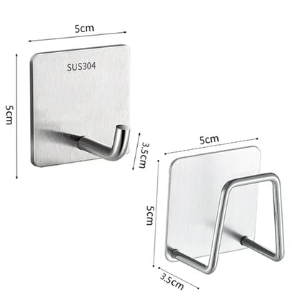 Stainless steel hooks for sponges etc.