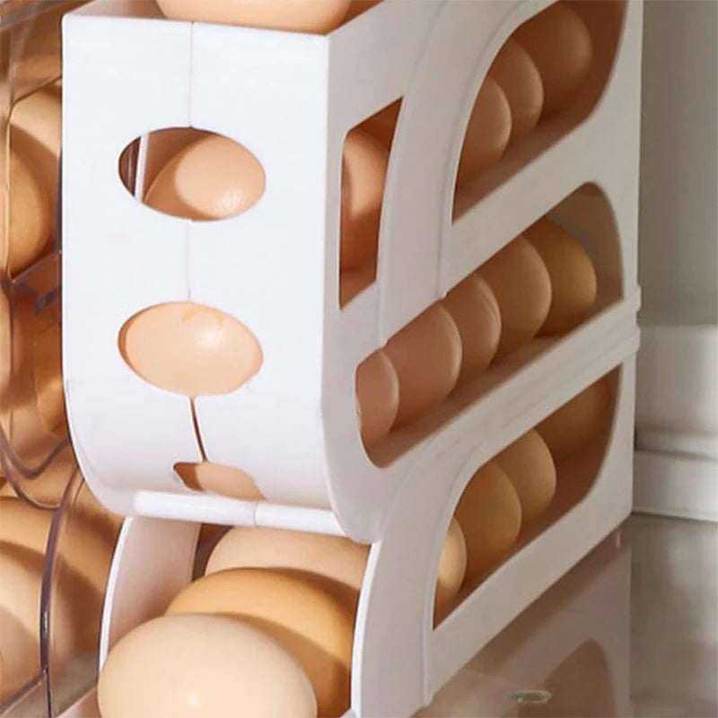 Organize and store your eggs securely with our sleek, space-saving Egg Holder, designed for easy access and maximum freshness in your fridge!