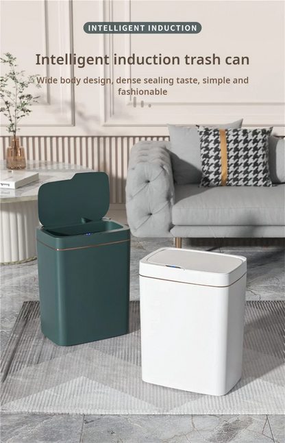 Our smart bathroom bin features touchless operation and a sleek design, offering a hygienic and convenient waste disposal solution.