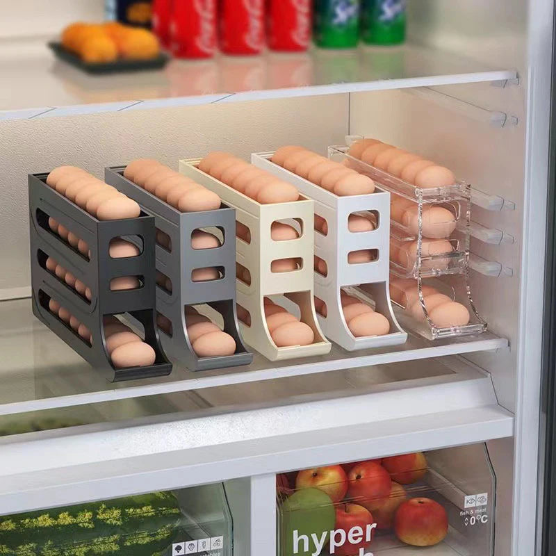 Organize and store your eggs securely with our sleek, space-saving Egg Holder, designed for easy access and maximum freshness in your fridge!