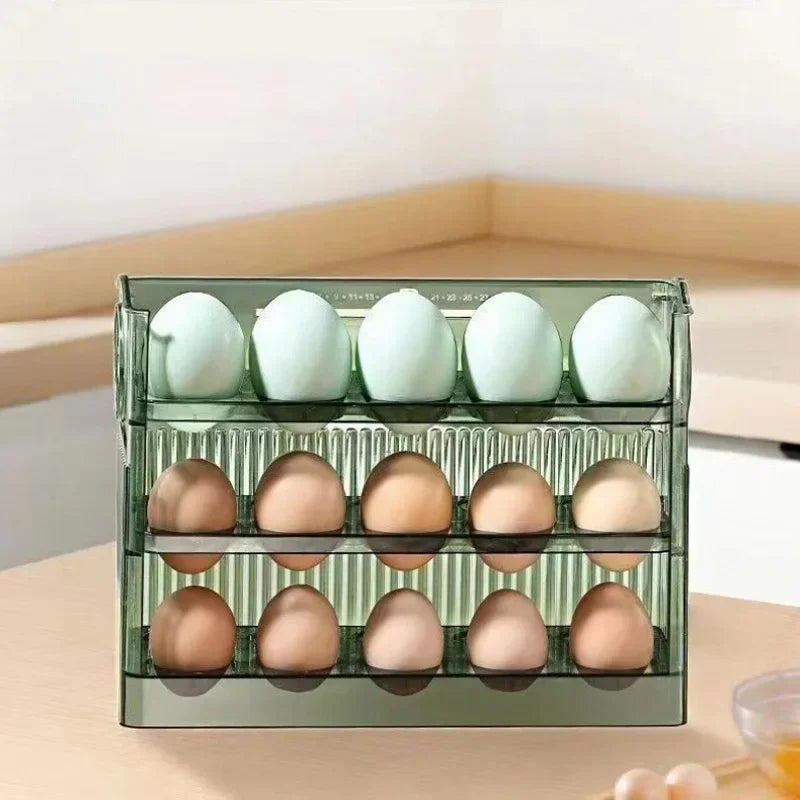 Organize and store your eggs securely with our sleek, space-saving Egg Holder, designed for easy access and maximum freshness in your fridge!