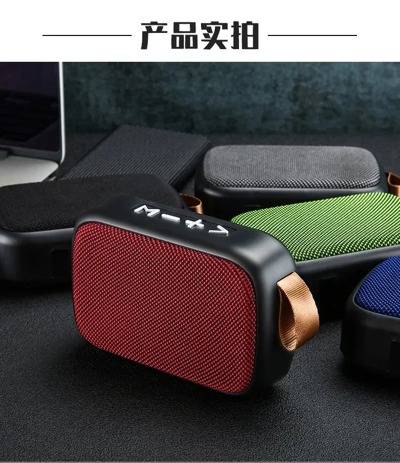 Portable Bluetooth speaker with good sound quality.