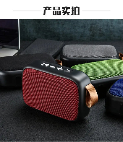 Portable Bluetooth speaker with good sound quality.