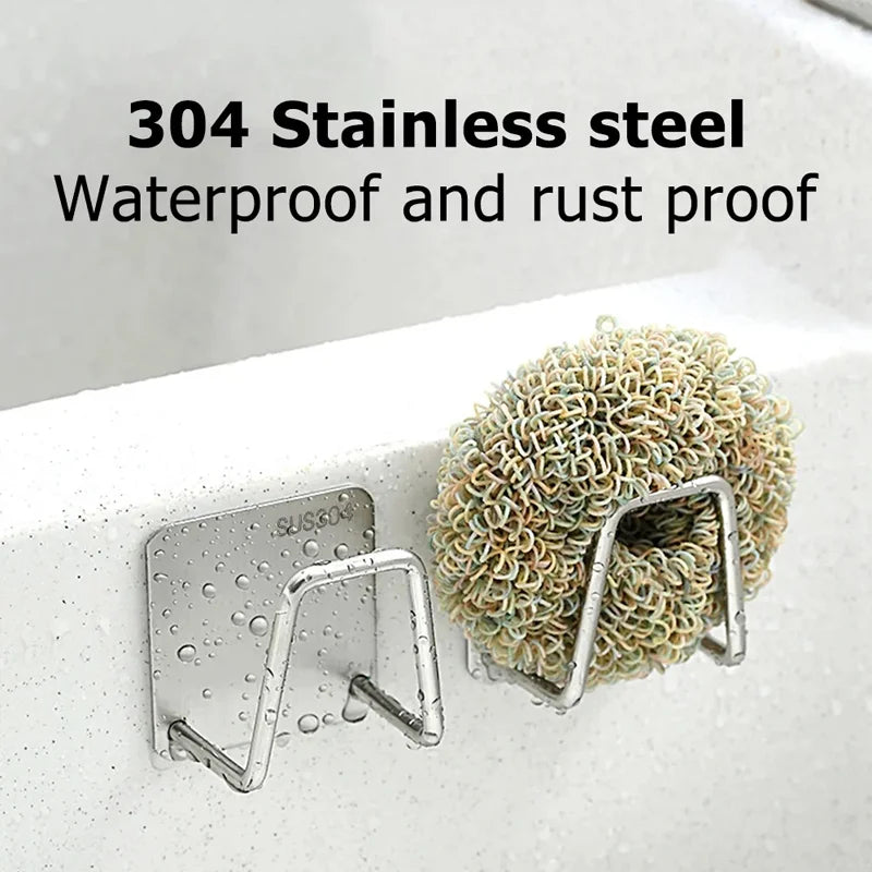 Stainless steel hooks for sponges etc.