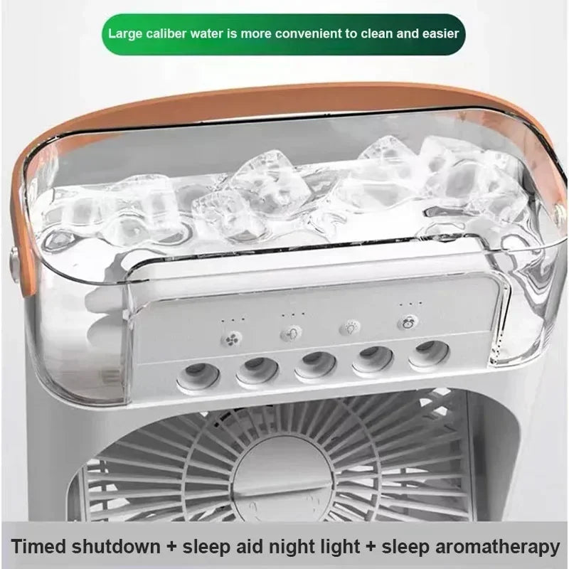 3 in 1 fan cooler, beat the heat wherever you go with long lasting power so you can stay cool for long.