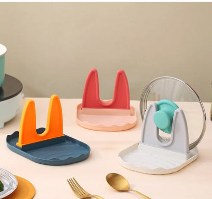 Spoon, spatula and pot lid holder