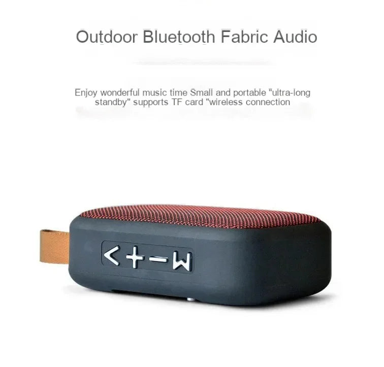 Portable Bluetooth speaker with good sound quality.