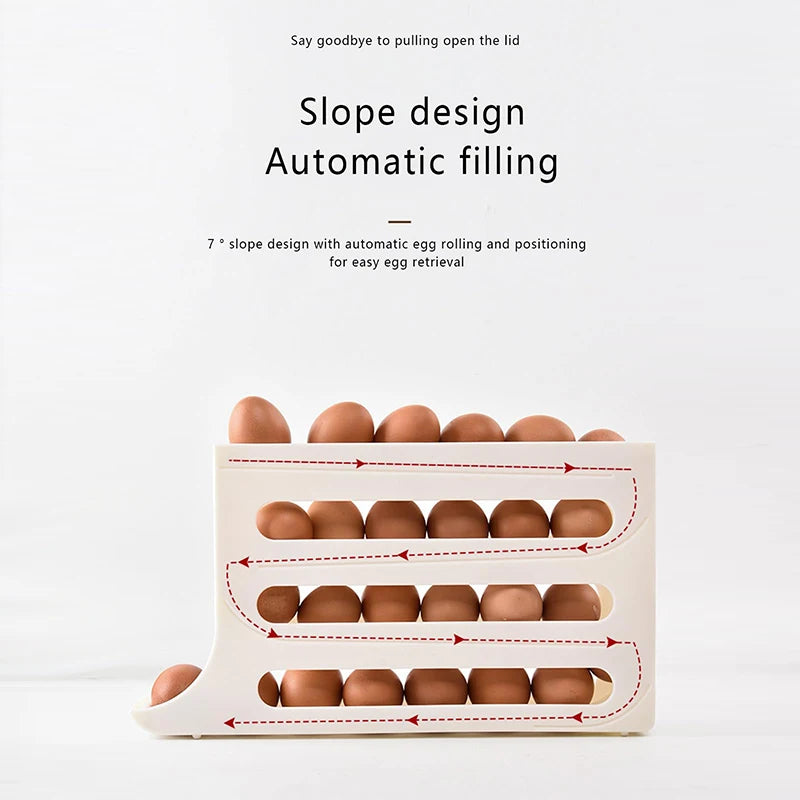 Organize and store your eggs securely with our sleek, space-saving Egg Holder, designed for easy access and maximum freshness in your fridge!