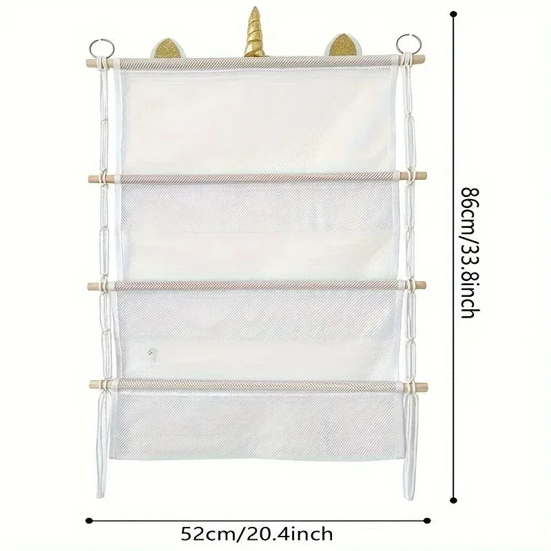 Hanging storage, perfect for kids room.