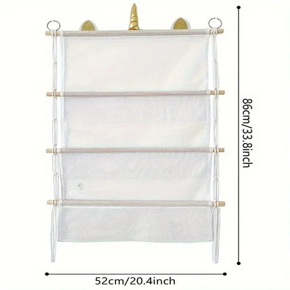 Hanging storage, perfect for kids room.