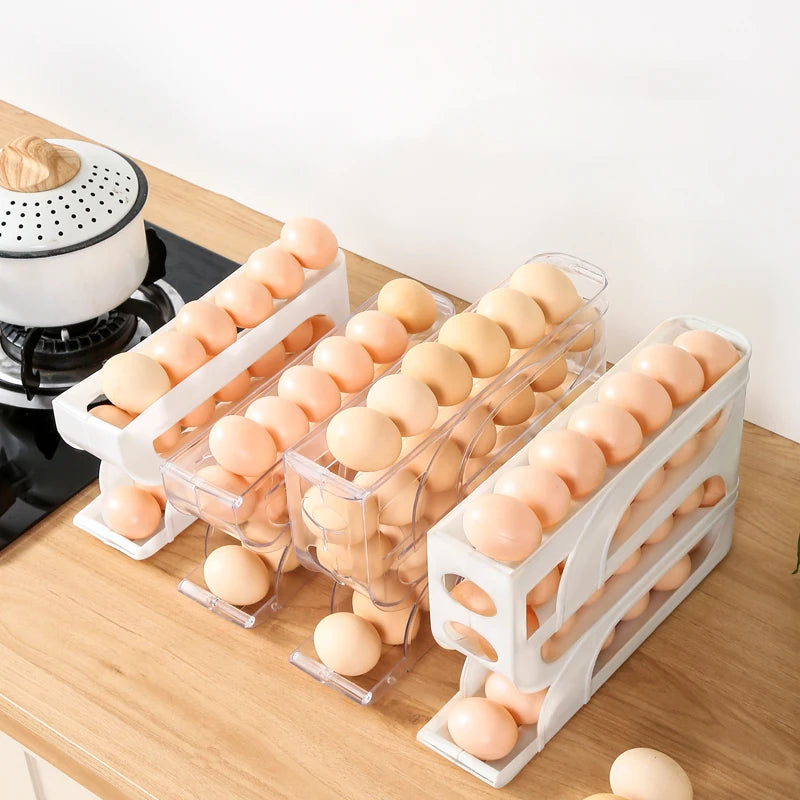 Organize and store your eggs securely with our sleek, space-saving Egg Holder, designed for easy access and maximum freshness in your fridge!