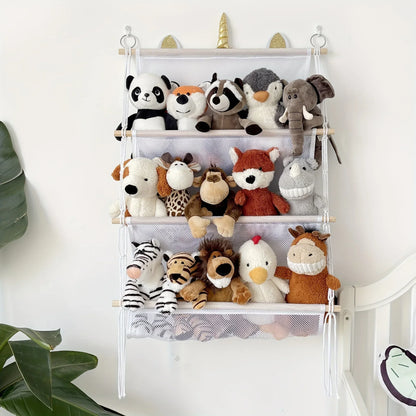 Hanging storage, perfect for kids room.