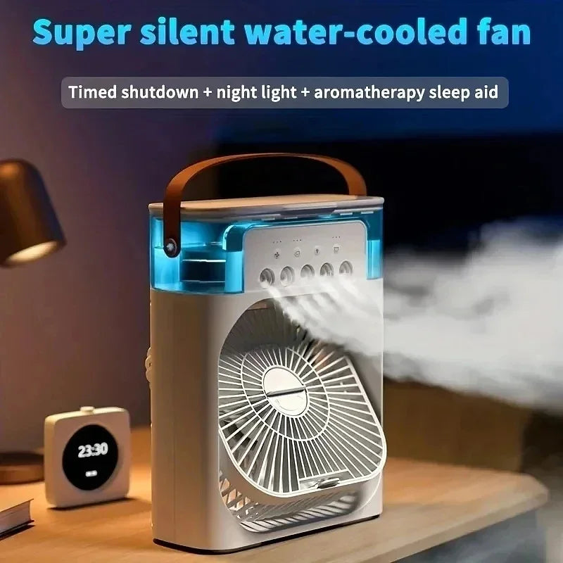 3 in 1 fan cooler, beat the heat wherever you go with long lasting power so you can stay cool for long.