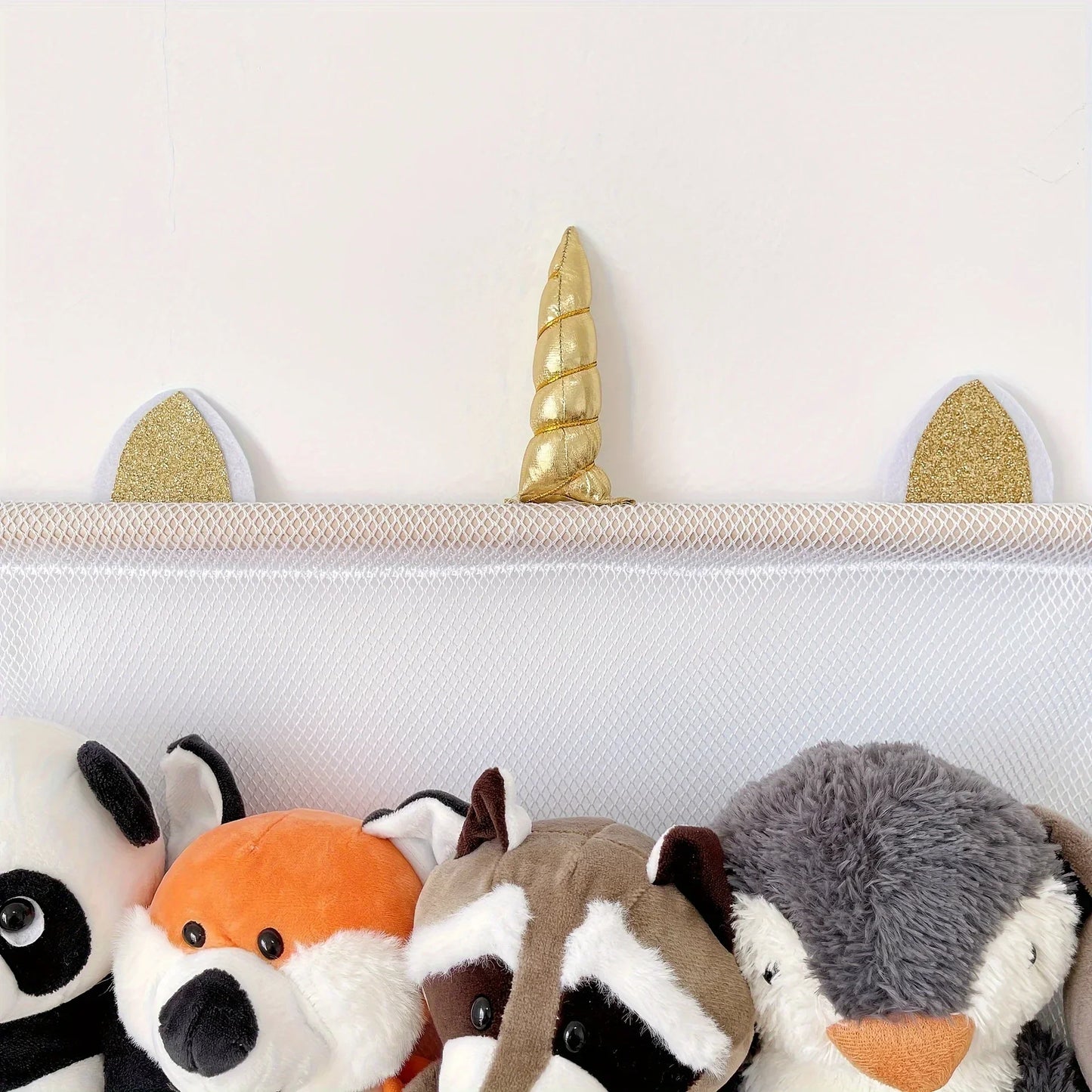 Hanging storage, perfect for kids room.